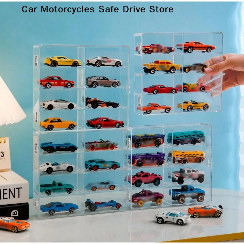 CM8-grid Acrylic Storage Rack Creative Toys Gifts Transparent Display