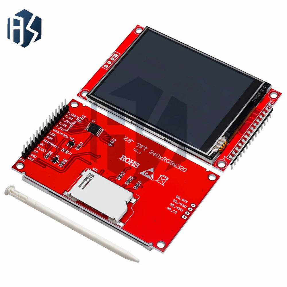 1PCS J34 F85 240x320 2.8" SPI TFT LCD Touch Panel Serial Port Module with PCB ILI9341 ST7789V 5V/3.3V 2.8 TFT With touch Zpaxo