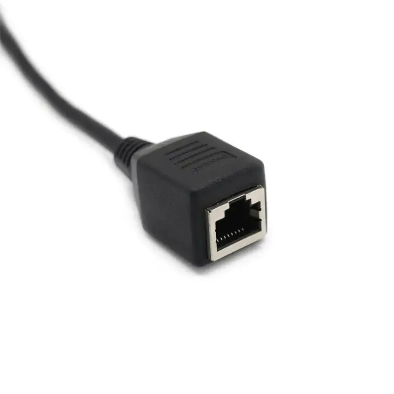 652F 15pin Adapters Cord VGA Female/Male to RJ45 Female Cat5/Cat6 Ethnernet Cable Zpaxo