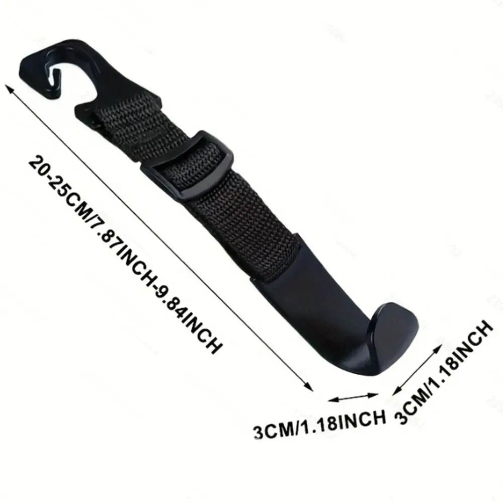 4Pcs/set Adjustable Car Seat Headrest Hook Space-Saving Large Load-bearing Car Seat Back Purse Hanger Reusable Easy to Install Zpaxo