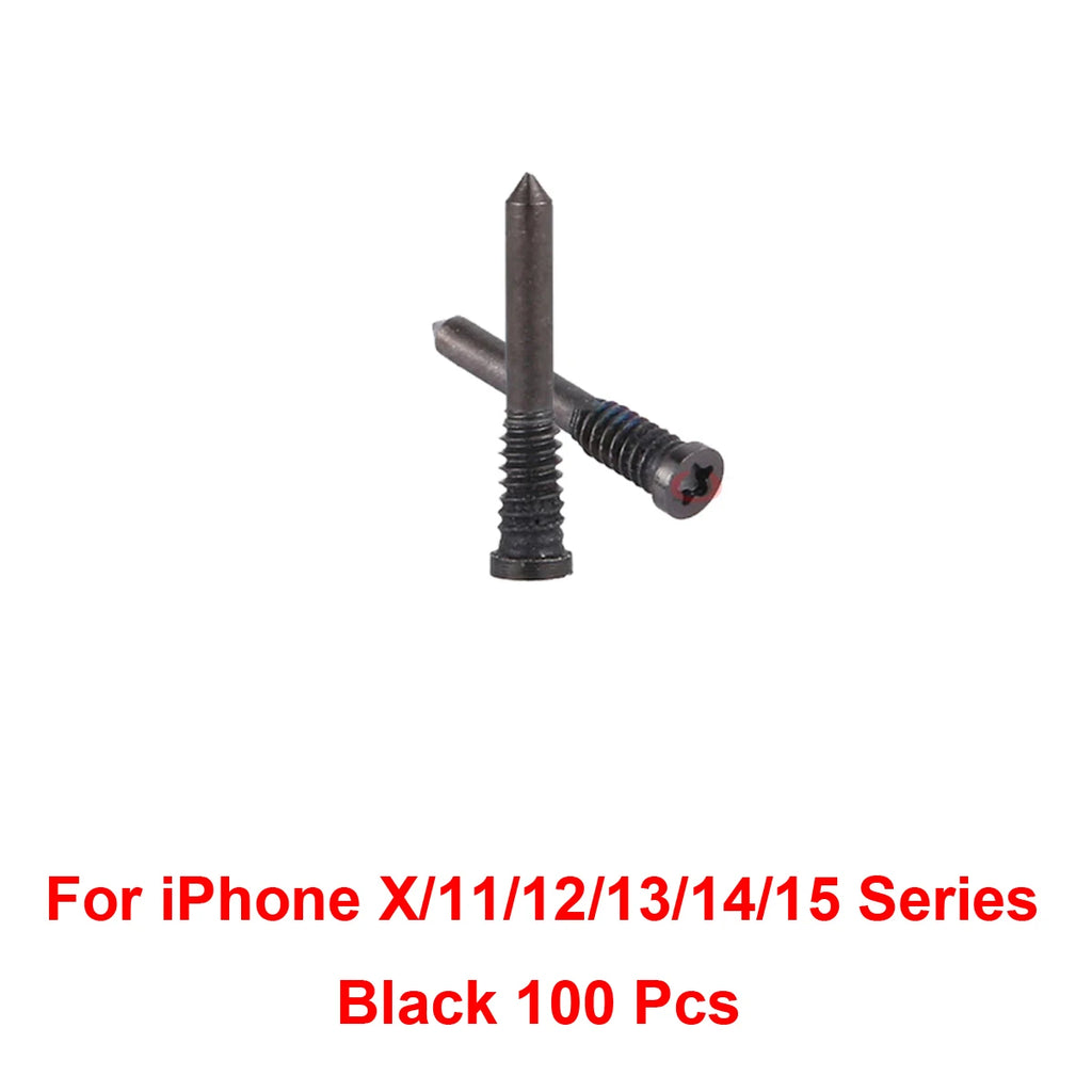 Mobile Phone Bottom Screw Repair Apple Iphone 15 14 13 12 11 X 8 Max Zpaxo X 11-15 Black