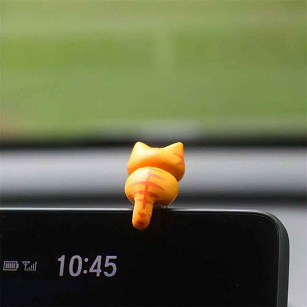 Model Cat Figurines Micro Landscape PVC Screen Edge Decor Computer Zpaxo