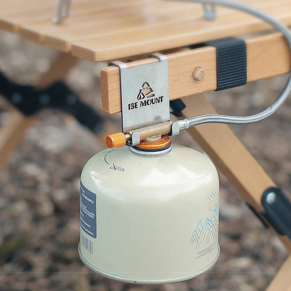 Hang Gas Canister Camping Tables Hook Stainless Steel Hanger Holder