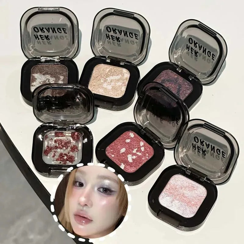 Monochrome Eyeshadow Palette Long-lasting Glow Highlighter Powder