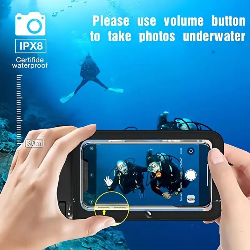 Sealed Waterproof Phone Pouch Cellphone Dry Bag Case Underwater