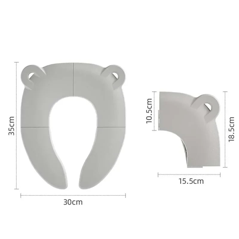 Baby Cartoon Travel Folding Potty Seat Toddler Portable Toilet Training Seat Children Urinal Cushion Children Pot Chair Pad /mat Zpaxo