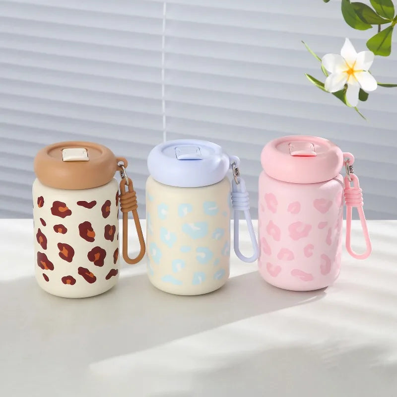350ml Leopard Print Insulated Cup – 304 Stainless Steel Travel Insulated Travel Cup Zpaxo