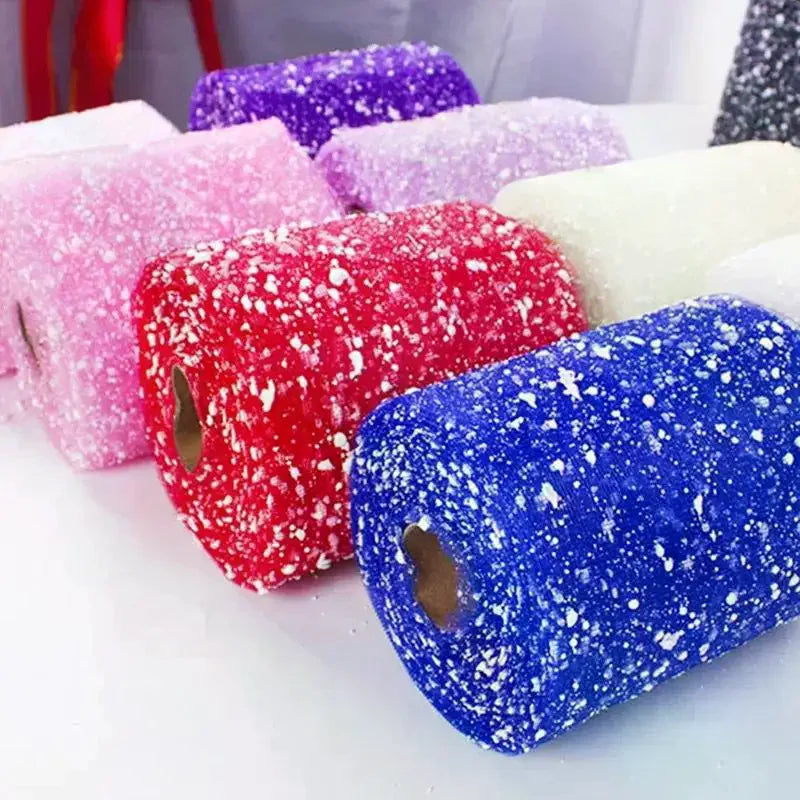 Bouquet Wrapping Gauze Snow Yarn Material Perfect for DIY Flower Packaging Handmade Gift Ideas and Celebration Decor Zpaxo