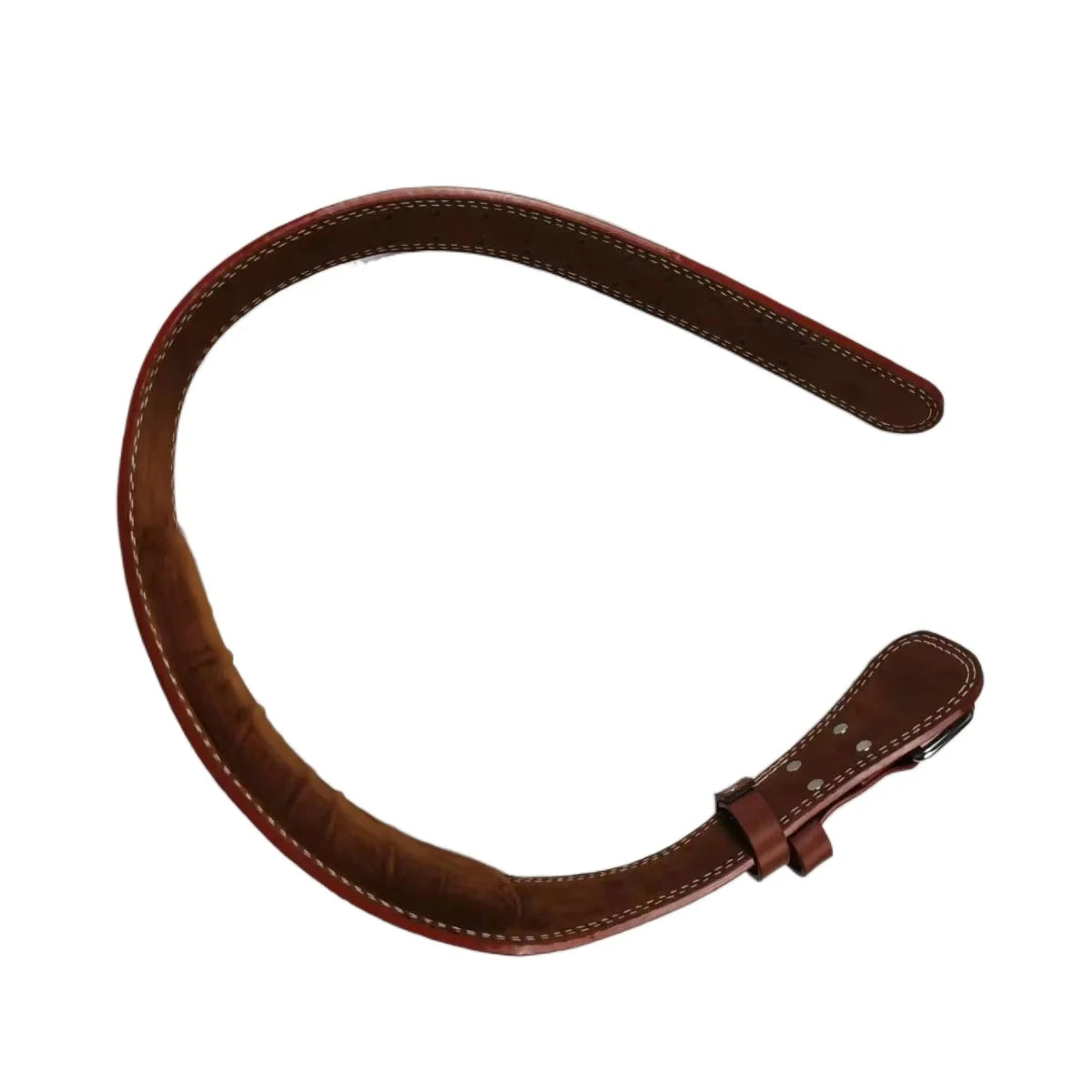 Waist Support Sports Safety Belt Protection Fitness Deep Squat Hard Pull Weightlifting Belt PU Leather Fitness Belt Protection Zpaxo Brown M-115CM
