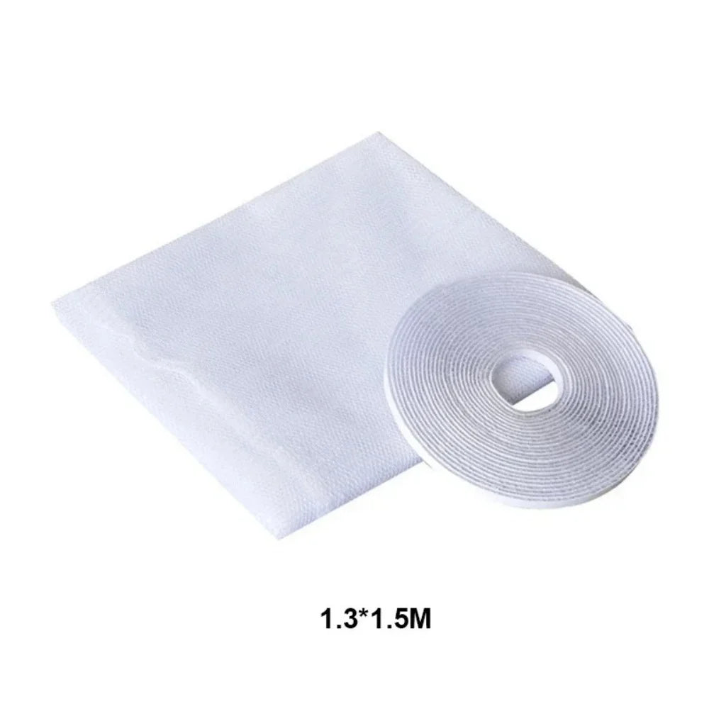Anti Fly Mosquito Net DIY Self-Adhesive Fly Mosquito Window Net Mesh Mosquito Insect Bug Net Curtains Zpaxo 1.3x1.5 White