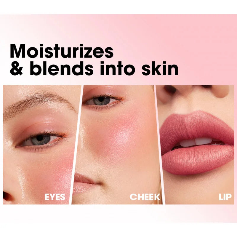 6-Color Matte Liquid Powder Blusher Easy to Apply Durable Waterproof Powder Blusher Sponge Brush Head Zpaxo