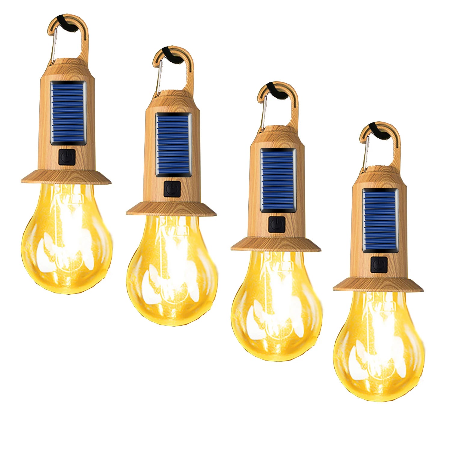 Solar & USB LED Camping Lantern | Remote Control, 1–4 Pack
