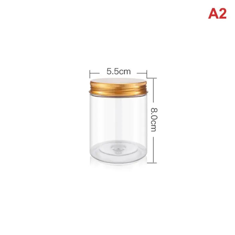 CMAluminum Lid Sealed Jar PET Plastic Food Grade Storage Transparent Zpaxo A2
