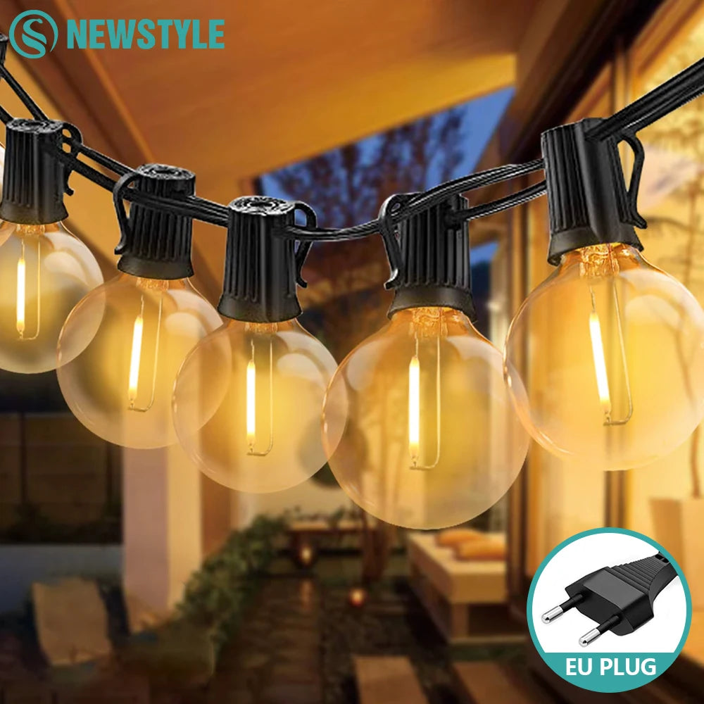7 6-30Meter G40 Garland String Lights LED Waterproof Shatterproof Zpaxo