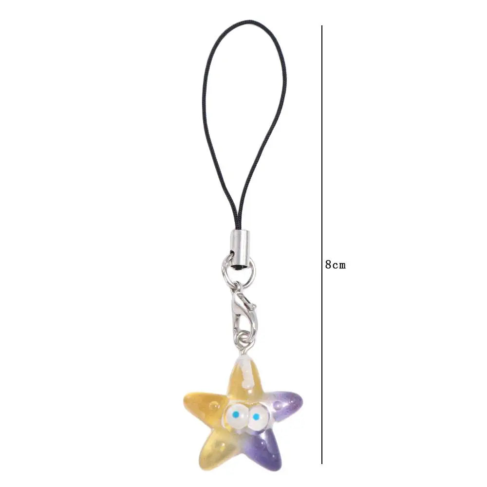 Fashion Lanyard Fish Phone Chain Sea Creature Keychain Hanging Rope Zpaxo