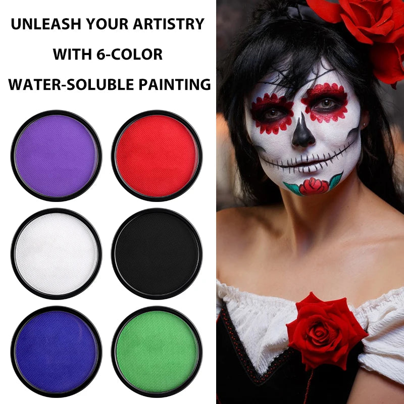 Professional Face Body Paint Safe Single Halloween Christmas Makeup Zpaxo