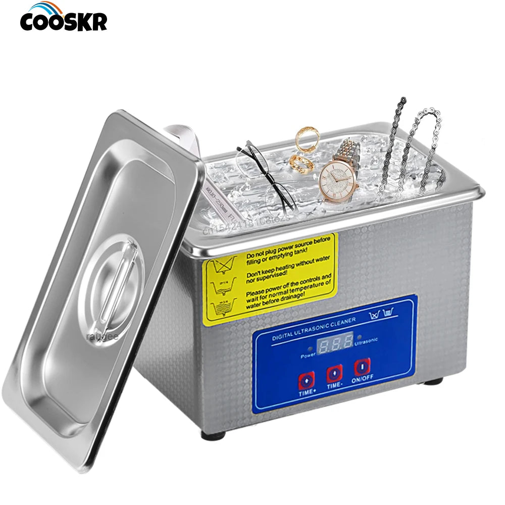 Ultrasonic Cleaner 40KHZ Frequency Vibration Washing Bath Jewelry