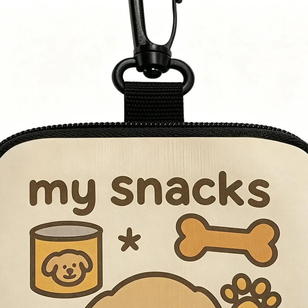 Portable Dog Treat Bag With Hook And Zipper Pet Training Pocket Puppy Pet Training Outdoor Walking Bag Dog Training Accessory Zpaxo