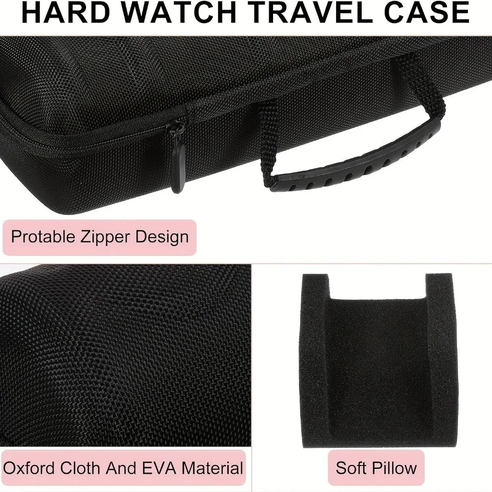 5 Slots Hard Watch Travel Case Display Storage Box Large Capacity