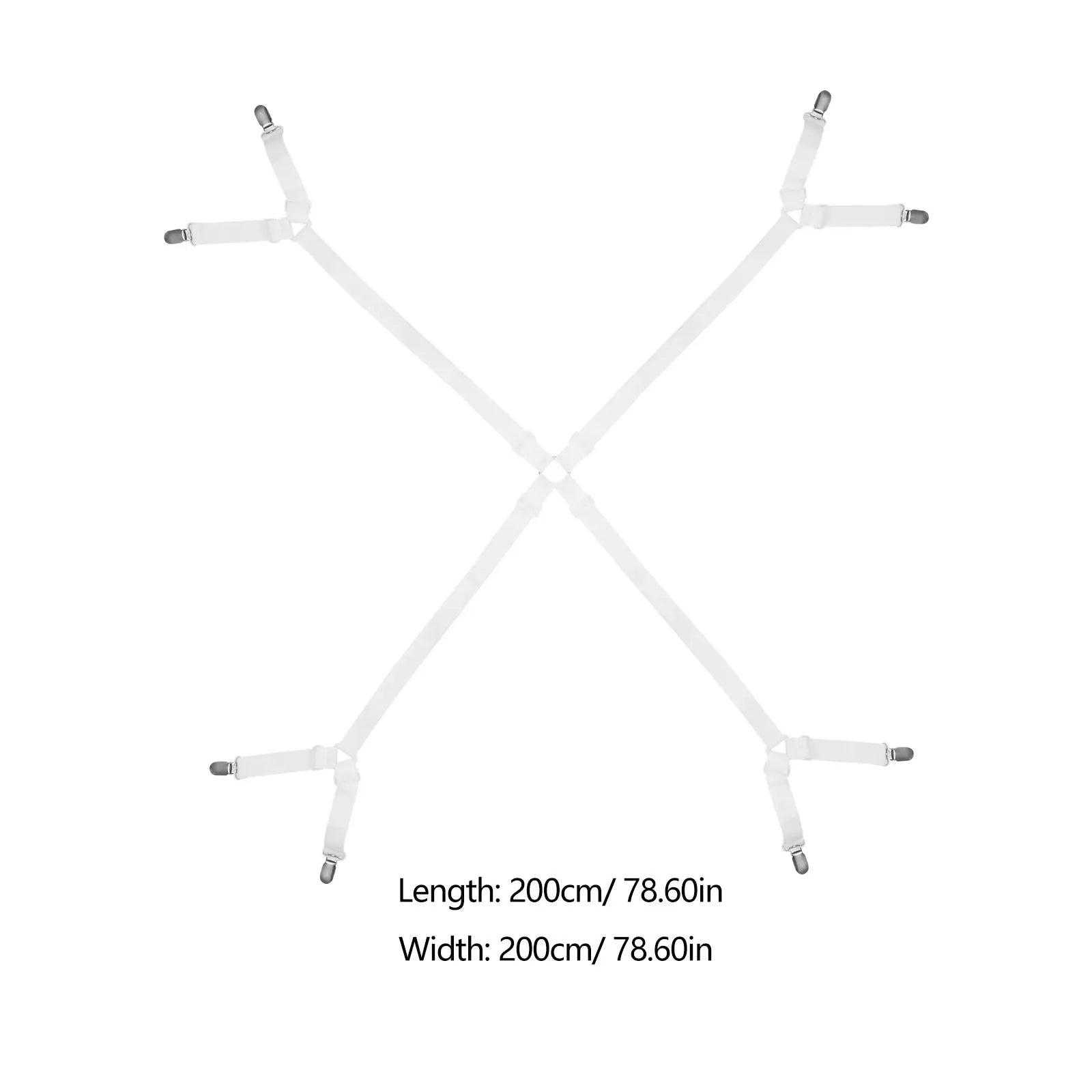 Sheet Glippers Adjustable Elastic Bed Holder Straps Mattress Pad