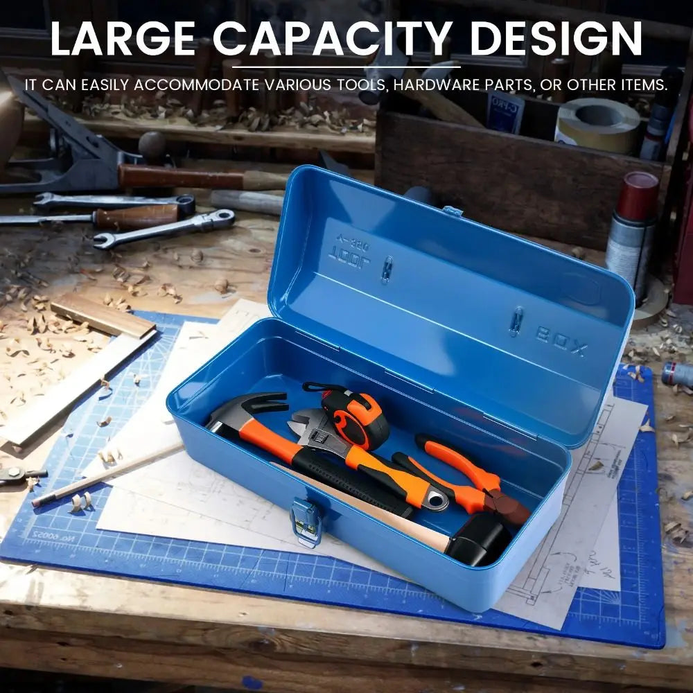 On-board Storage Large Metal Toolbox Heavy Duty Tools Box Zpaxo