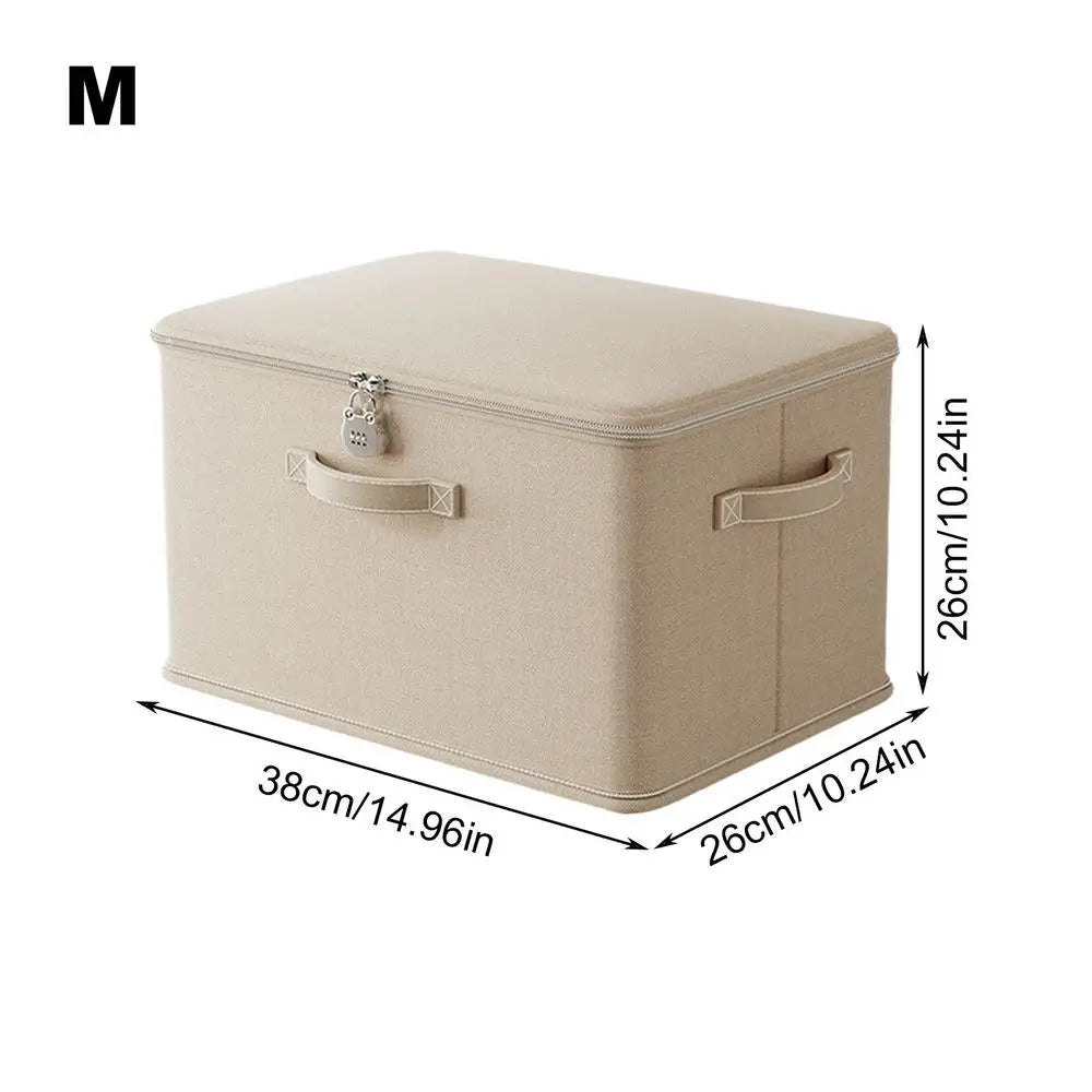 Storage Box Lock Stackable Container Secure Handle Locking Organizing Zpaxo M White China Mainland