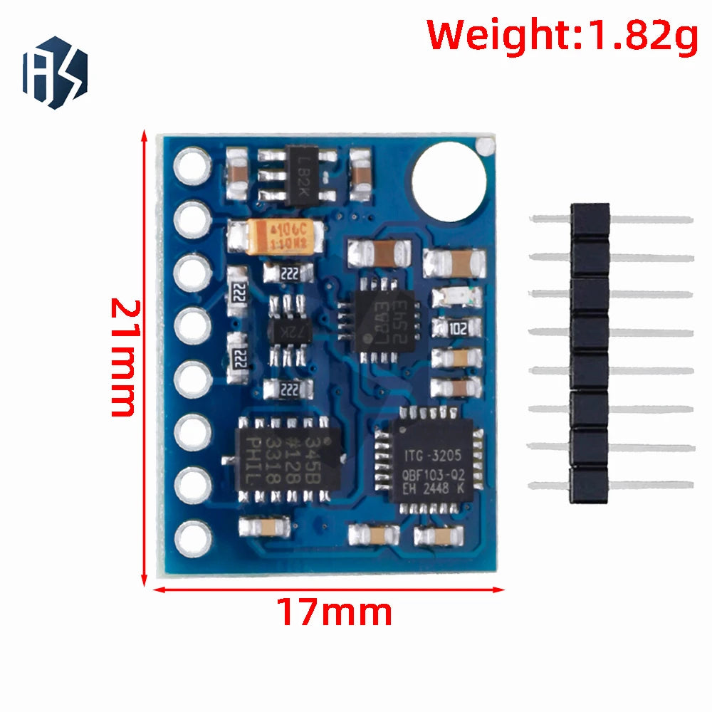1PC GY-85 9-Axis Multi-Sensor Module BMP085 ITG3205 ADXL345 QMC5883L Compatible with for Arduino Zpaxo