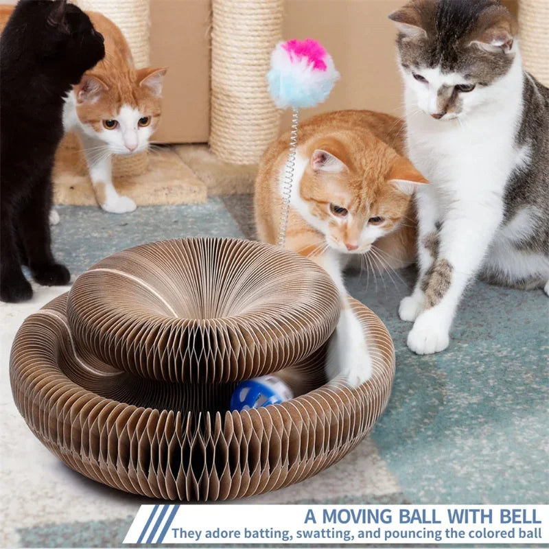 Pet Accordion Cat Scratching Board Grinding Claws Without Shaving