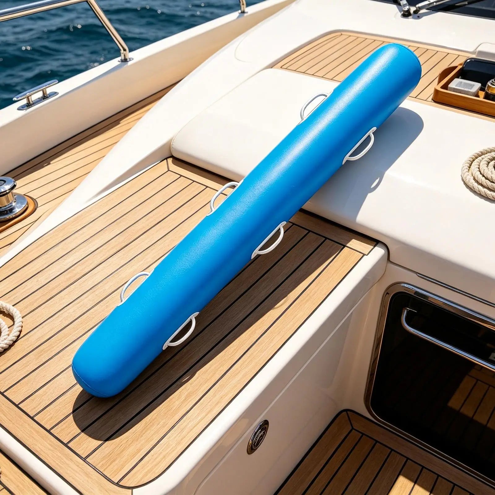 Inflatable Noodle Floats Handles PVC Floating Kids Adults Summer Zpaxo