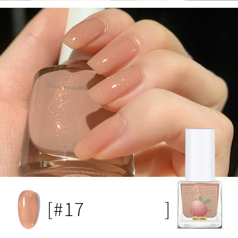 Water-based Peel-off Nail Polish No UV Lamp Needed Long-lasting Zpaxo 17