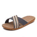 Women's Slippers Flat Sandals Linen Lightweight Casual Summer Women