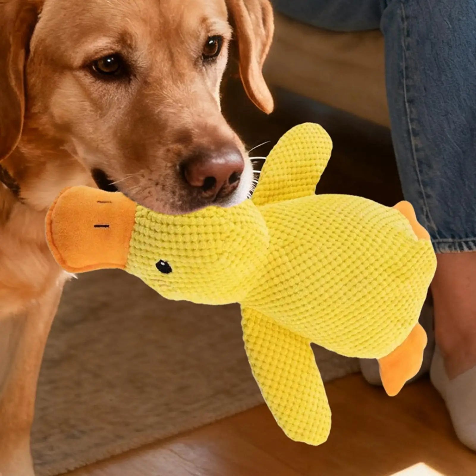 Squeaky Duck Dog Chew Toy Interactive Pet Small Medium Dogs Puppy