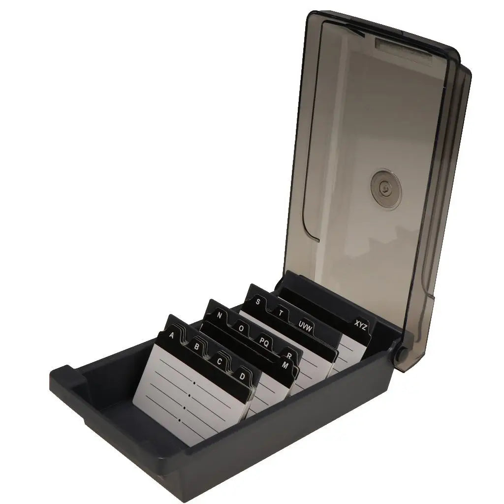 Business Card Holder, Organizer with Dividers & Index Tabs (500 Cards), Great Desktop File Holder Organizer Zpaxo