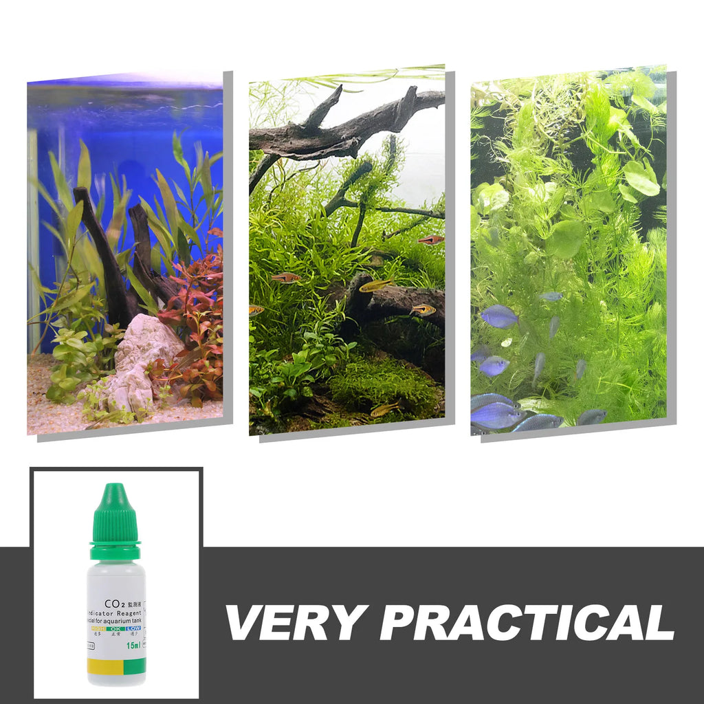 1 Bottle Co2 Indicator Solution Aquarium Fish Tanks Water Testing