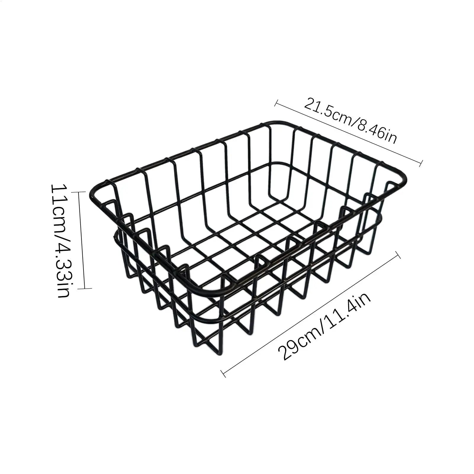Freezer Baskets Metal Upright Container Refrigerator Basket Cooler
