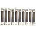 Iron Shrapnel Mouth Purse Handle Purse Frame Clasp Silver Accessory for DIY Bag Handbag Creation Zpaxo Silver 9x1.4 cm
