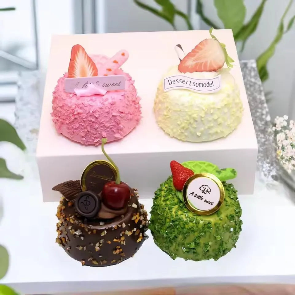 Artificial Cake Prop Mini Chocolate Model Simulated Dessert