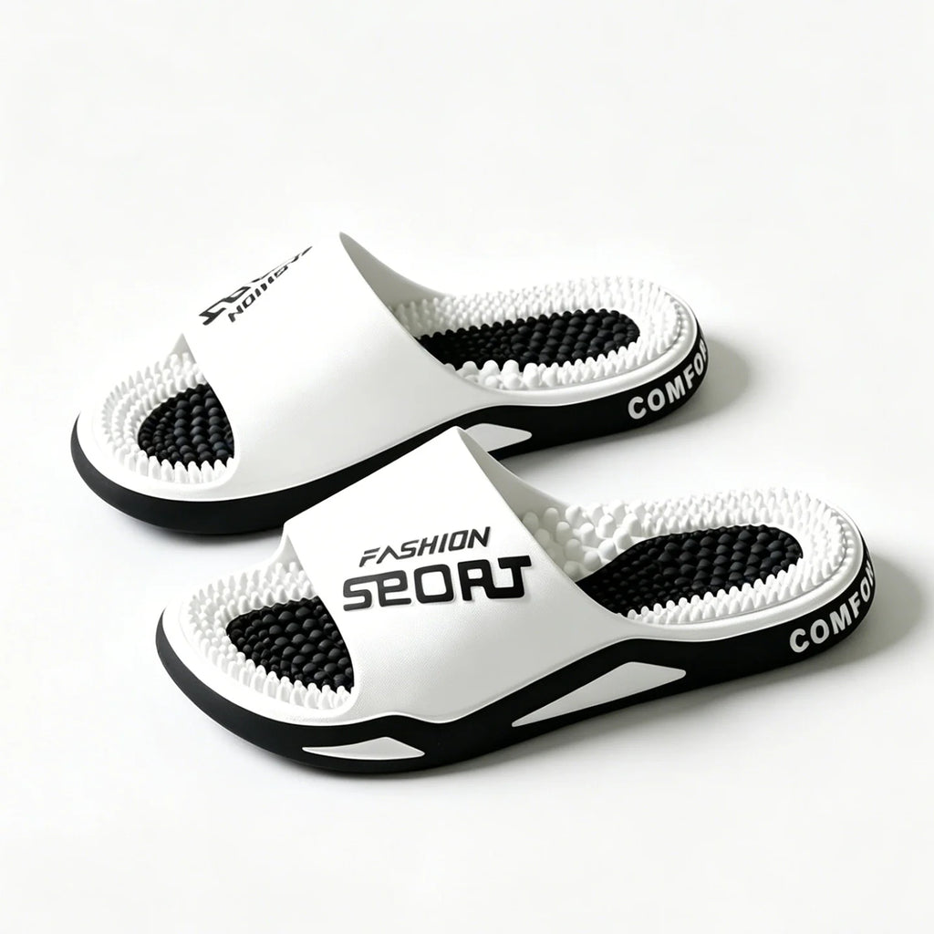 Non-slip Outdoor Men Slippers Massage Particles Soft Comfortable