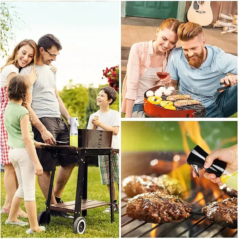 200/300/500ml Oil Spray Bottle Kitchen Baking Olive Oil Dispenser Camping BBQ Baking Salad Vinegar Soy Sauce Sprayer Containers Zpaxo
