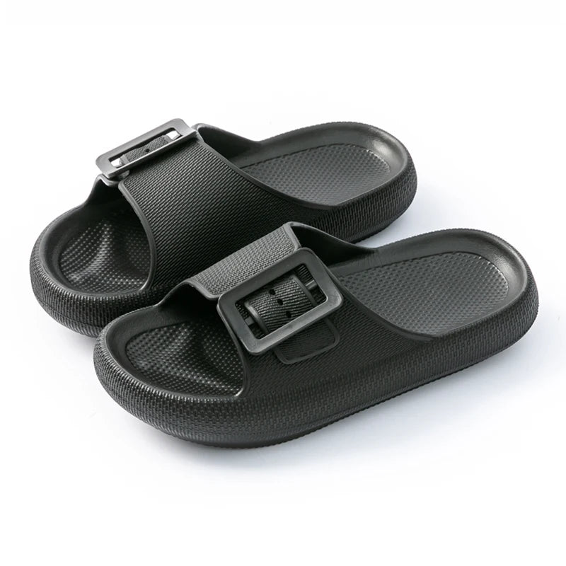 Women's Thick Sole Flip Flops Summer Outdoor Sandals Lightweight EVA