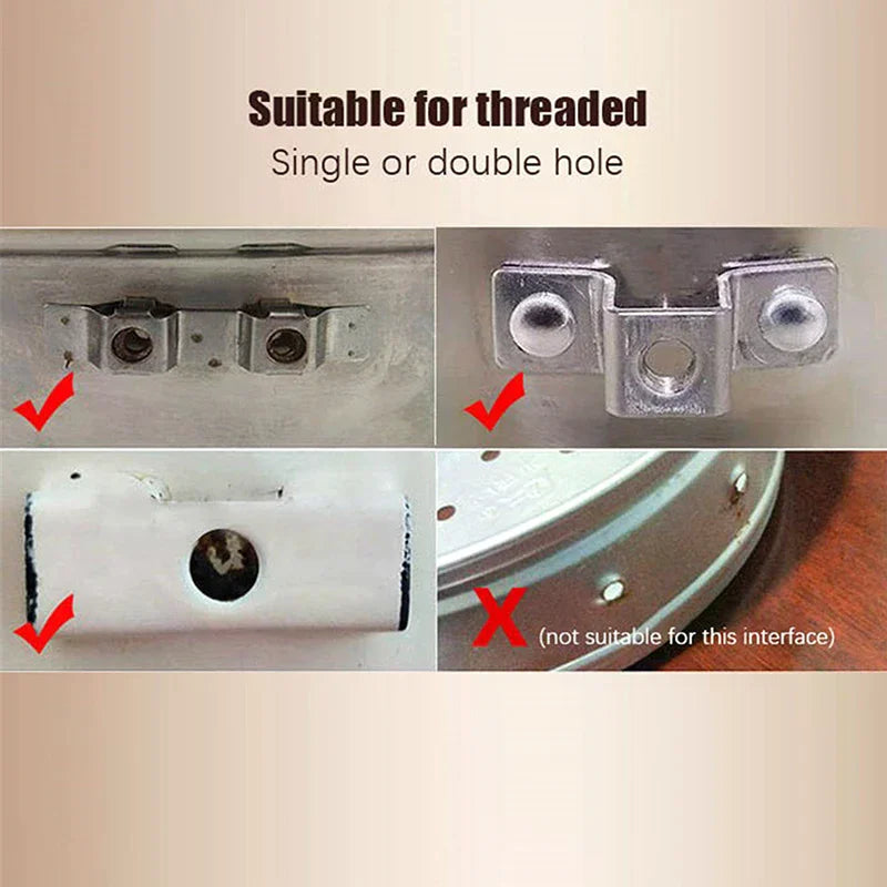 2PCS For Steamer Cookware Kitchen Accessories Side Handles Bakelite Pot Ears Replace Anti-scalding Pot Handle Zpaxo