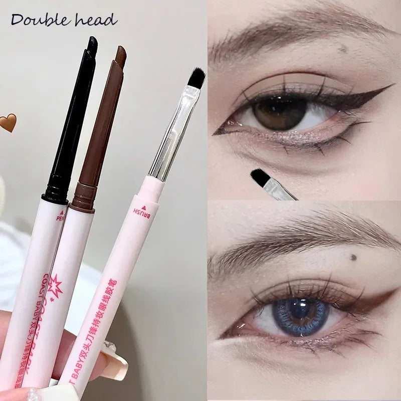 1 Black Brown Eyeliner Gel Pen Long-lasting Waterproof Chocolate