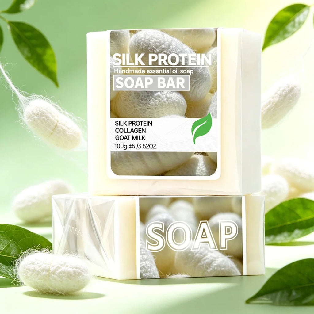 Silk Protein Goat Milk Collagen Moisturizing Soap Bar – 2 Pack Moisturizing Soap Bar Zpaxo