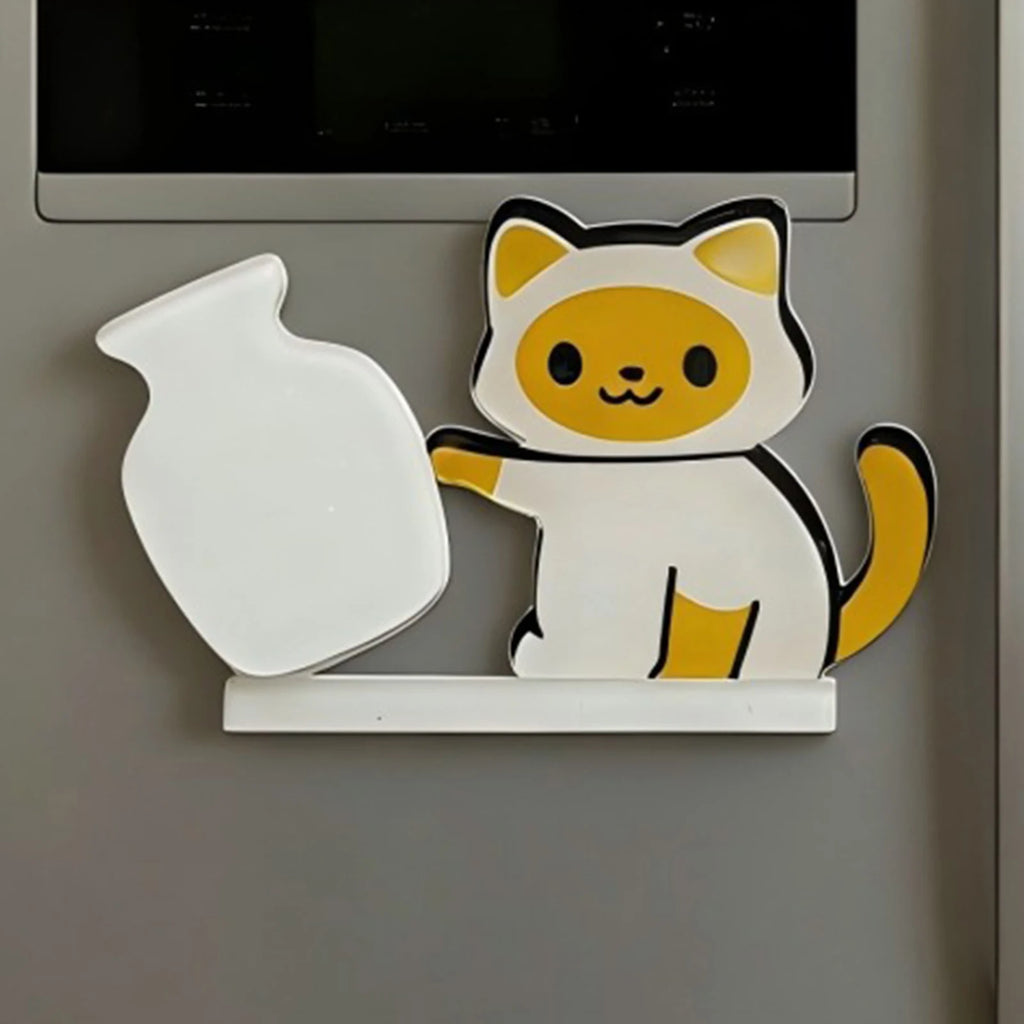 Cat Pushing Vase Refrigerator Magnets Home Decor Fridge Magnet