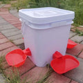 4 Chicken Drinking Cup Bucket Automatic Drinker Feeder Plastic