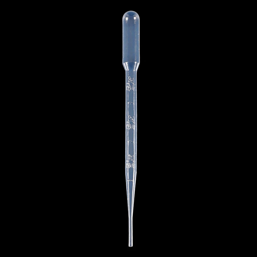 10/100Pcs Plastic Pipettes 3ml Transparent Transfer Pipette Droppers Epoxy Resin Casting Scientific Experiment Liquid Extraction Zpaxo