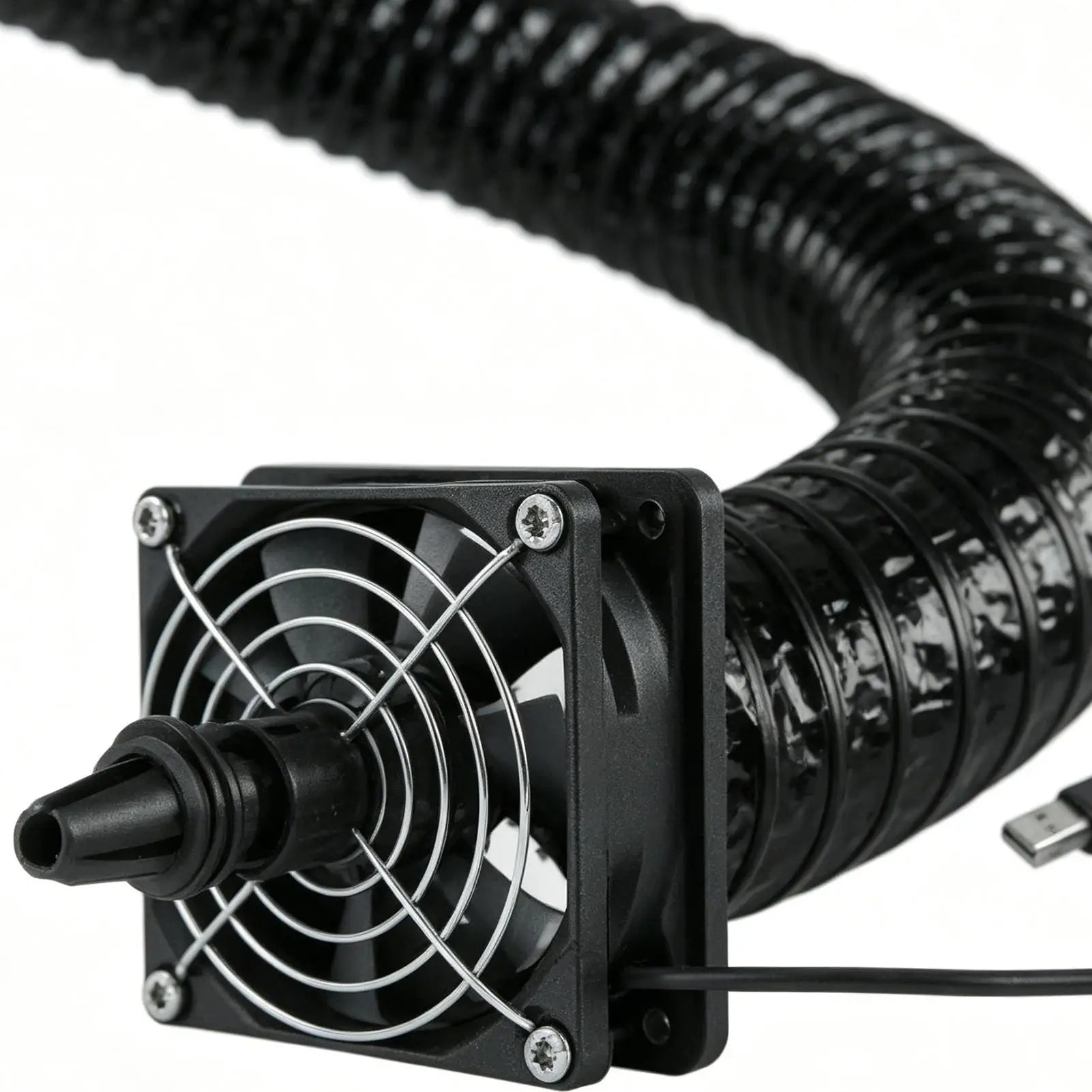 Car AC Vent Extender Backseat USB Airflow Fan 3 Meters Auto Kids Pets