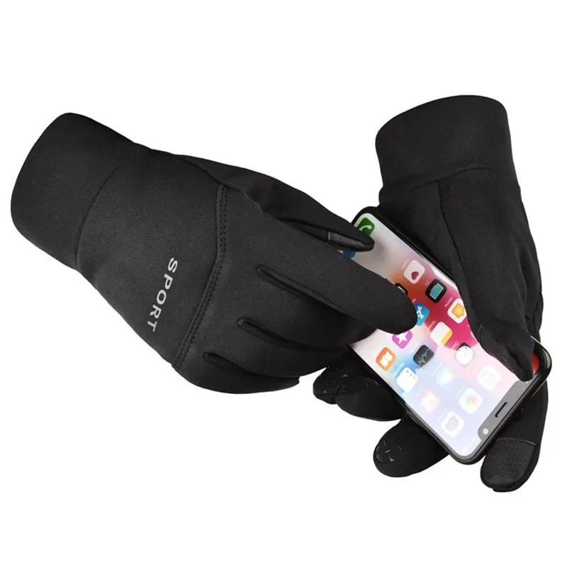Outdoor Winter Warm Sports Runing Gloves Screen Touch Non-Slip Cycing Skiing Windproof Waterproof Full Finger Gloves Unisex Zpaxo