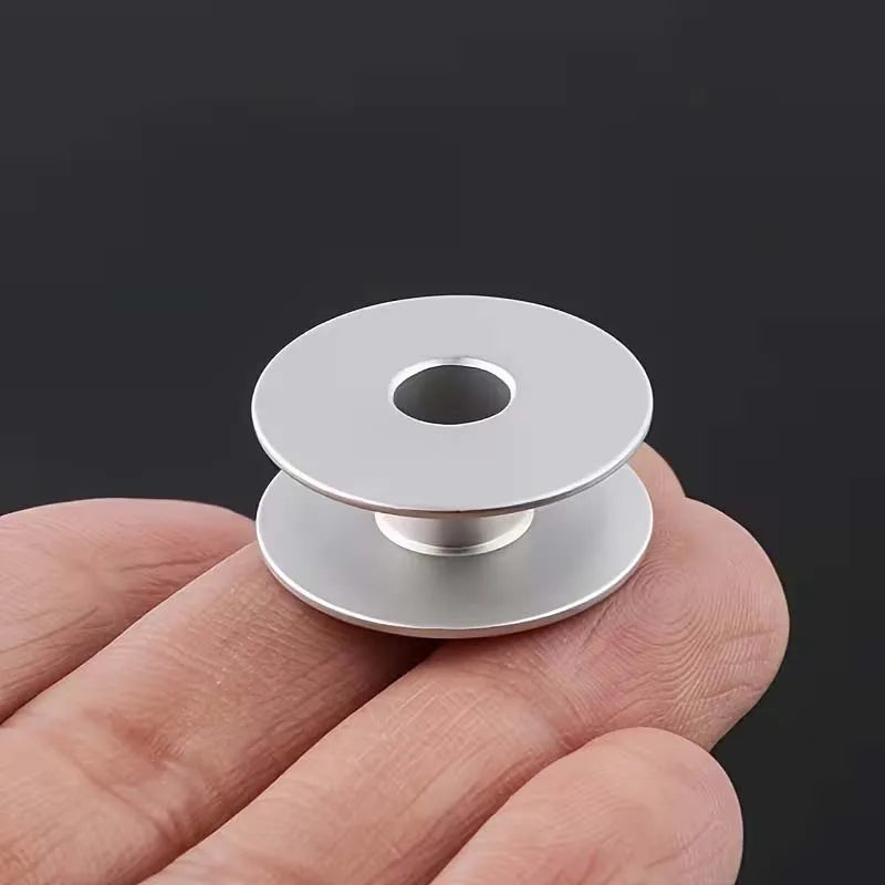 10/20pcs Aluminum Bobbins for Sewing Machines, Stainless Steel Thread Spools, Industrial Flat Car, Sewing Machine Thread Core Zpaxo
