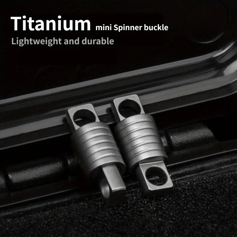 Portable 360° Rotatable Titanium Keychain Accessories Swivel Mini Spinner Buckle Holder Silver Connect Accessories Tool Zpaxo